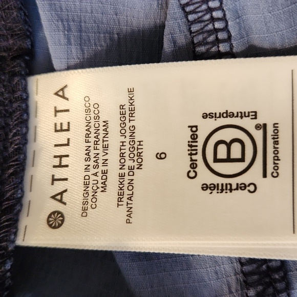 Athleta Trekkie North Jogger in Ethereal Bloom Cottage Blue Size 6 - Picture 11 of 14